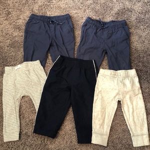 Toddler boys size 12 pants, set of 5